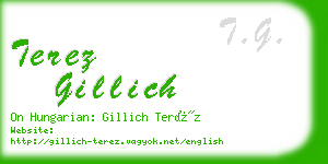 terez gillich business card